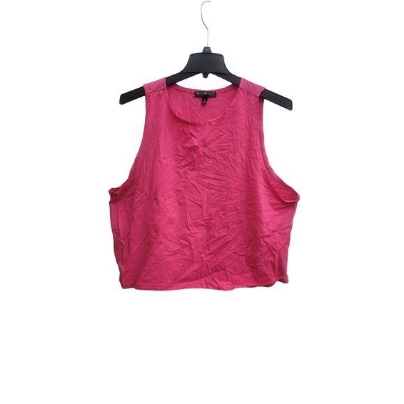 Womens High Neck Tank Derek Heart Plus Pink Size 3X - Picture 1 of 7